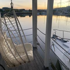On the water boat House