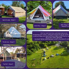 Unique Rental Tents on camping site All with private Kitchenettes & Comfy beds NO BEDDING SUPPLIED