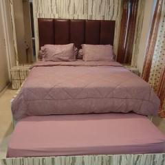 Apartemen Podomoro Deli Medan 42 m2 dengan 2 bed king size muat 4 orang dewasa