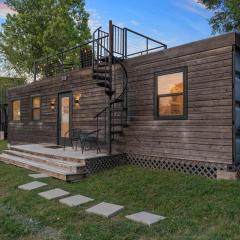 Container home with rooftop views and pickleball-Pecan Grove