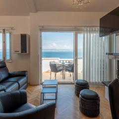 APARTMENTS BRUNO 1&2 - two-room penthouse apartments - wonderful panoramic view of the sea - the best location, first row to the beach - 10 minutes from Supetar ferry port - free secured parking - facilities nearby