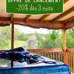 Le Natural Lodge - Idéal Famille & Groupe x8 - Weekend & Vacances Détente - Jacuzzi Vue Campagne Dégagée - Quartier Calme - Jardin - Terrasse - Barbecue - 10min des lacs - Parking privé & Borne Voiture Électrique - Check In Flexib - Linge de maison fourni