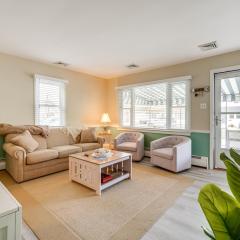 1 Block to Brigantine Beach Breezy Home with Patio!