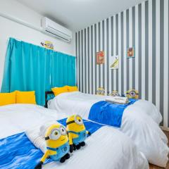 Newly opened 6LDK USJ Hotel Family friendly Free parking 10 minutes to USJ 道頓堀 関西空港 大阪城 海遊館