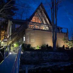 Lakefront A-Frame on a Point, Pet-Friendly