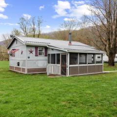 Riverfront Cabin Wood Stove Fire Pit & Grill