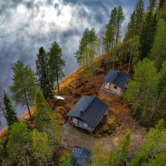 Kutulammen erämökki saunalla