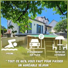 Maison paisible proche centre avec piscine