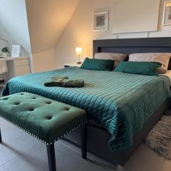 Modernes, zentrales Apartment in Troisdorf, Region Köln Bonn, 3 Etage, maximal für 4 Personen, Parkplatz & Netflix inklusive