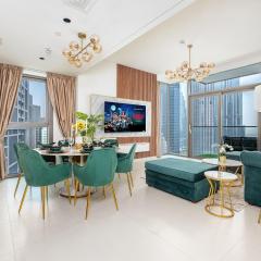 Stylish 2BR with Burj View & 5 min from Dubai Mall