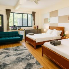 Apia Studio w 2 Beds, Secure, AC, Washer, Dryer, Kitchen, WiFi