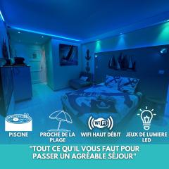 Le Voilier - Studio Moderne Vue Mer avec Piscine