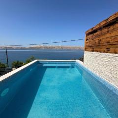 Beachfront Villa Amfora with Pool