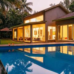 StayVista at Samara - 4BR with Pool & River View