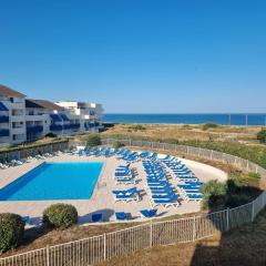 Lacanau, Résidence Bleu Marine, appartements 2e étage, exceptionnels car balcon face et vue océan avec piscine ! Et avec parking réservé