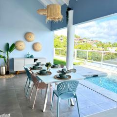Villa Téloam- Charmante villa avec piscine et vue mer