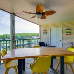 Balcony with Marina Views Lake Ozark Hideaway!