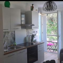 Agréable et frais au Nord joli studio Sophie rénové wifi parking balcon