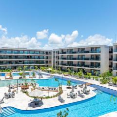 Flat aconchegante no Malia Beach - Vista Piscina Principal
