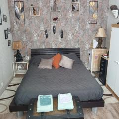 Chambre "savane" équipée calme chez Fred