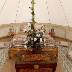 The Makira Bell Tent Experience at Owl Barn Escapes