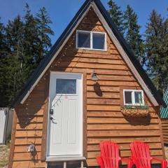 Mushroom theme cabin on 33 Acre Farm