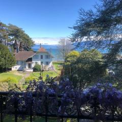 Appartement au lac dans villa de charme