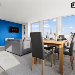 Modern High Spec Apartment Parking 2 Bed 4 Guests