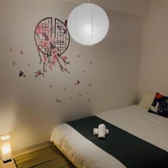 Osaka Japanese style room Japanese sweets tea, etc