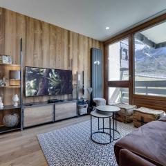 T3 traversant 6 pers. au pied des pistes à Val Claret avec Wifi - FR-1-641-90