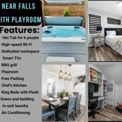 Sleeps 10 Near Niagara Falls With Hot Tub ,Playroom & ADU