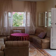 Villa lumineuse, double jardin
