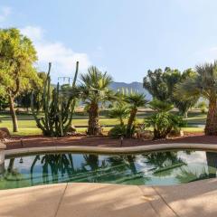 Palm Springs Villa Sunset Oasis Waterfront Golf Course Mountain Views EV Charger Private Pool Spa
