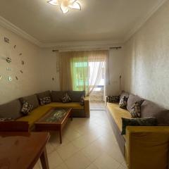 appartement 2 chambres et salon deux balcons de luxe avec piscine bien situé au centre de oued laou