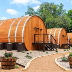 Romantic Chardonnay Wine Barrel Cabin