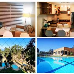 VR | Algarrobo Playa Mirasol 5PAX mar cerca, piscina, hermosa decoración, parking free