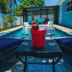 Boho Retreat Heated Pool Mins to Beach Golf Shop