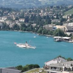 Appartement Montreux Centre, vue panoramique sur le lac et les montagnes