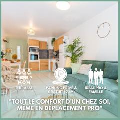 Le Regimbaud - Ideal Pro & Groupe - Parking Privé & GRATUIT - Terrasse - Calme - Lumineux - WIFI - Terrasse - Jardin - Plage à 2km - Proche Centre Ville, Gare, Commerces I BAO LOCATION