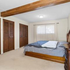 Master bedroom with spacious bathroom