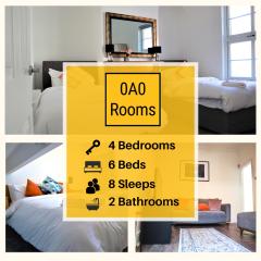 Victoria 4 bedroom Serviced House Short Lets - Near Northampton Gen Hosp & Town Centre