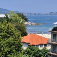 Baiona, playa céntrico