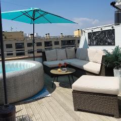 "Rooftop One" jacuzzi - plein sud - 2 chambres sur les canaux