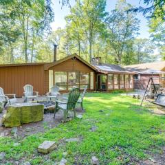 Walk to Lake Harmony Home with Hot Tub and Fire Pit