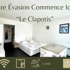 LE CLAPOTIS, Studio avec terrasse quartier port , wifi