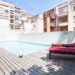 巴塞罗那出租公寓 - 带露台和游泳池
