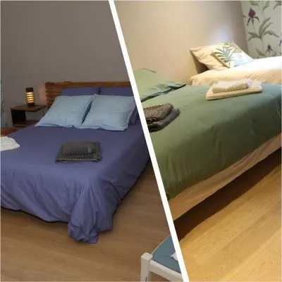 Chambres avec salle de bain et petit déjeuner chez JP&Josy，位于圣奥班德梅多克的酒店
