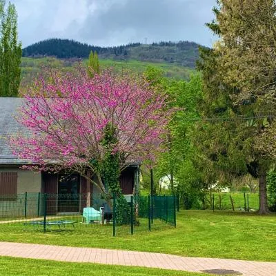 La Suite Unique - Le jardin sur les Pyrénées- vue panoramique montagne -jardin clôturé privé de 100m2-Parking-Linge de lit et serviettes compris-，位于Bielle的酒店