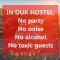 "No party & Many rules" Hostel N1