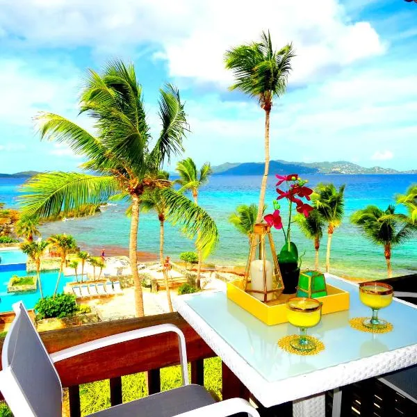 Luxury Beachfront Duplex Villa on Sapphire Beach V，位于Misgen的酒店